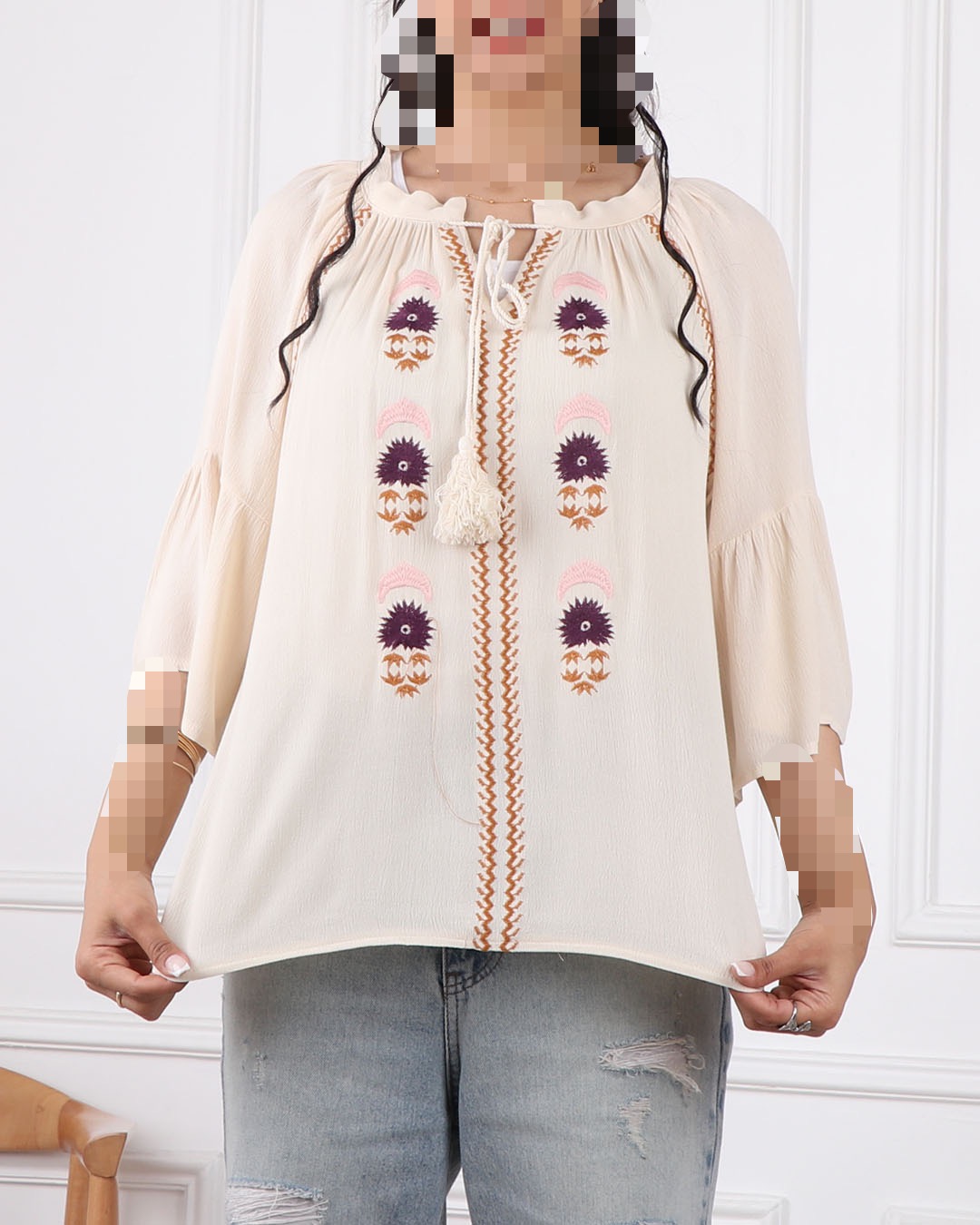 شومیز نخ سنتی کد 2400