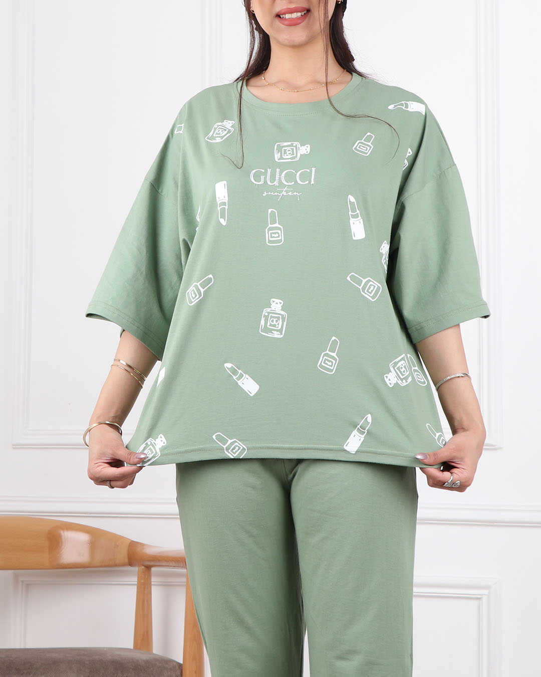 ست تیشرت وشلوار ادکلن 2271