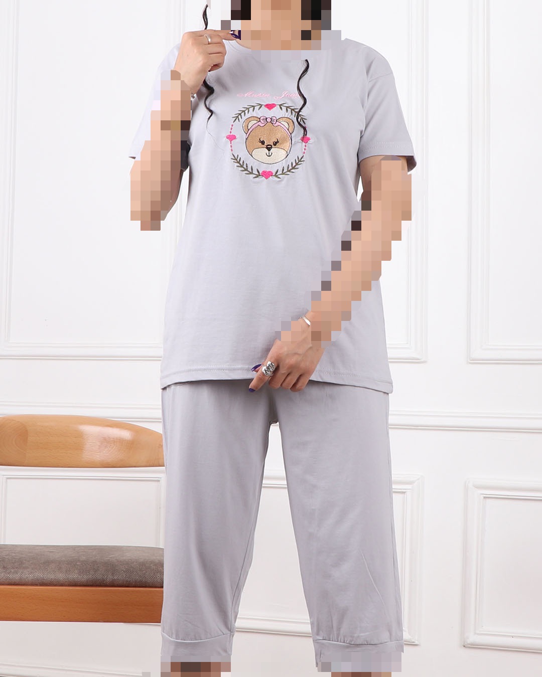 ست تیشرت وشلوارک خرسی کد 2426