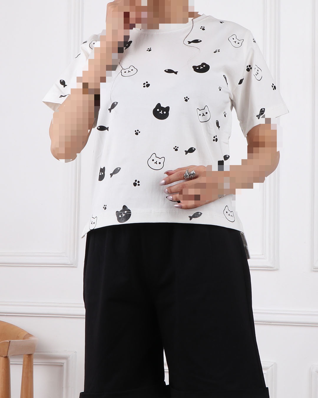 ست تیشرت وشورتک طرحدار کد 2380