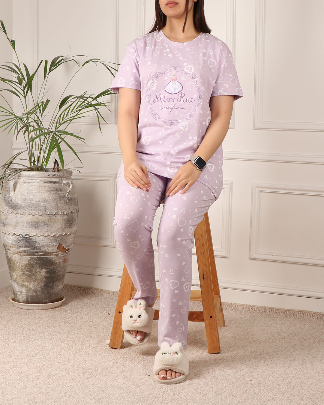 ست تیشرت وشلوار پیراهن گلدوزی کد 1931