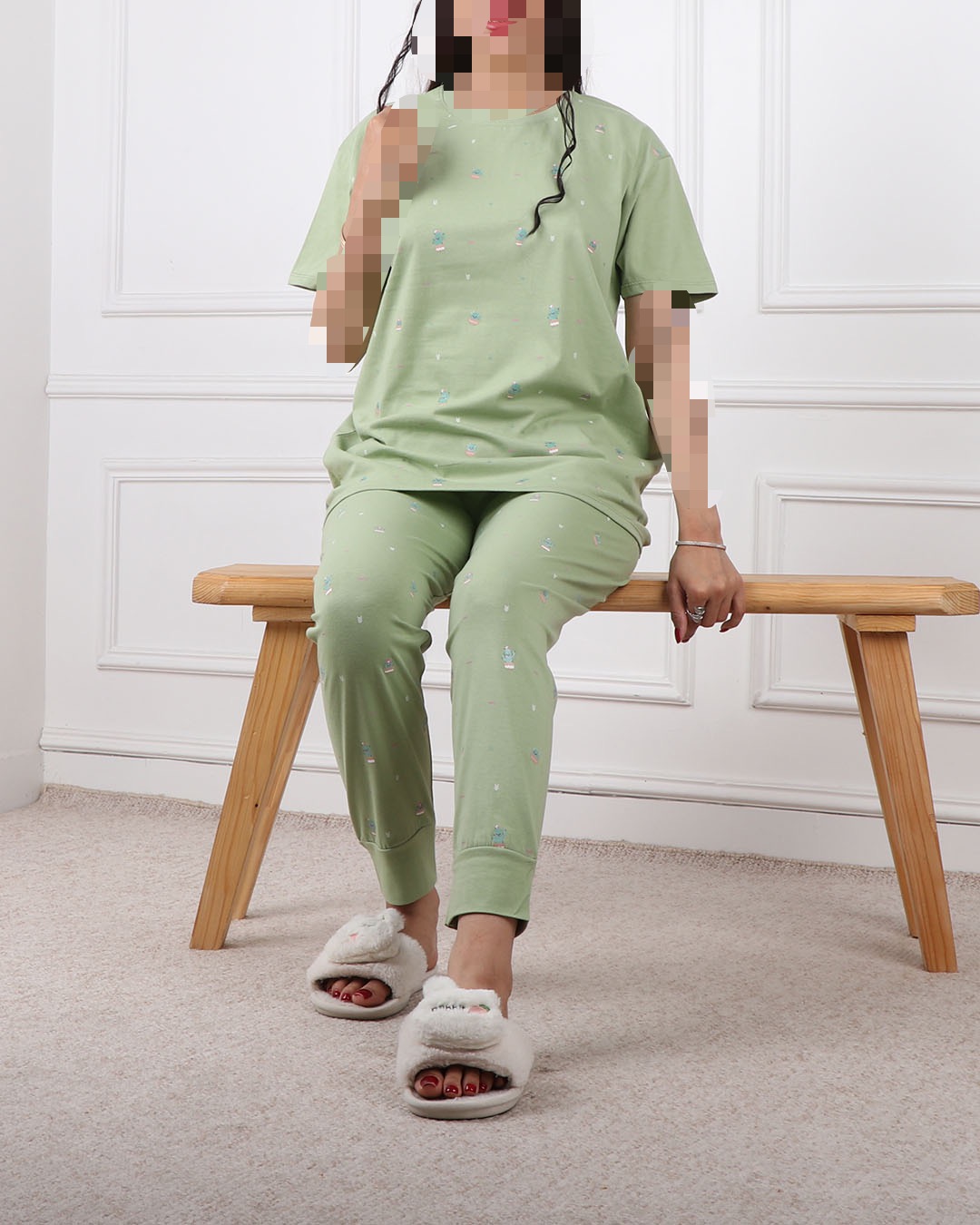 ست تیشرت وشلوار قواره دار کاکتوس کد 2361