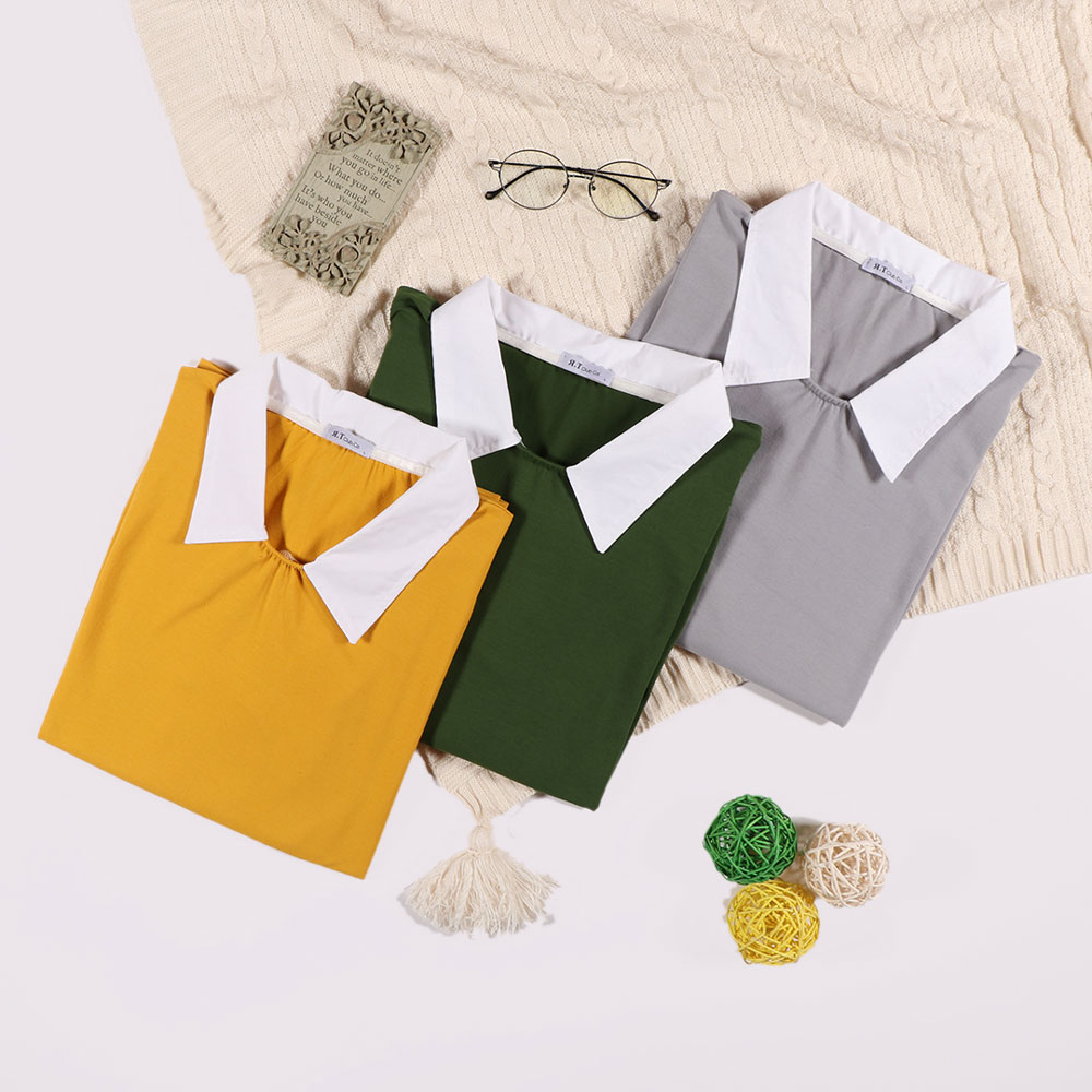 بلوز یقه دار