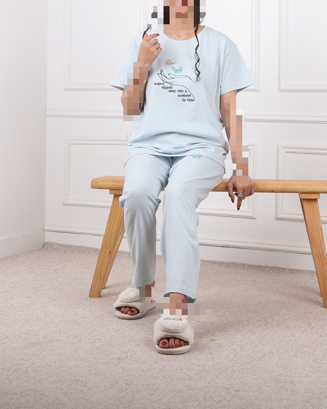 ست تیشرت وشلوار  دست وپروانه  2369