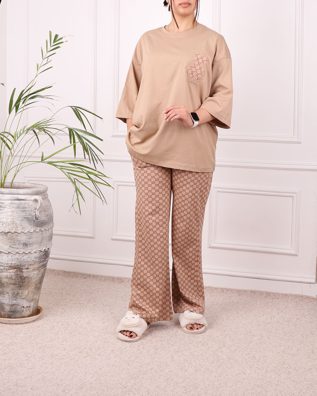 ست تیشرت وشلواربگ گوچی کد2030
