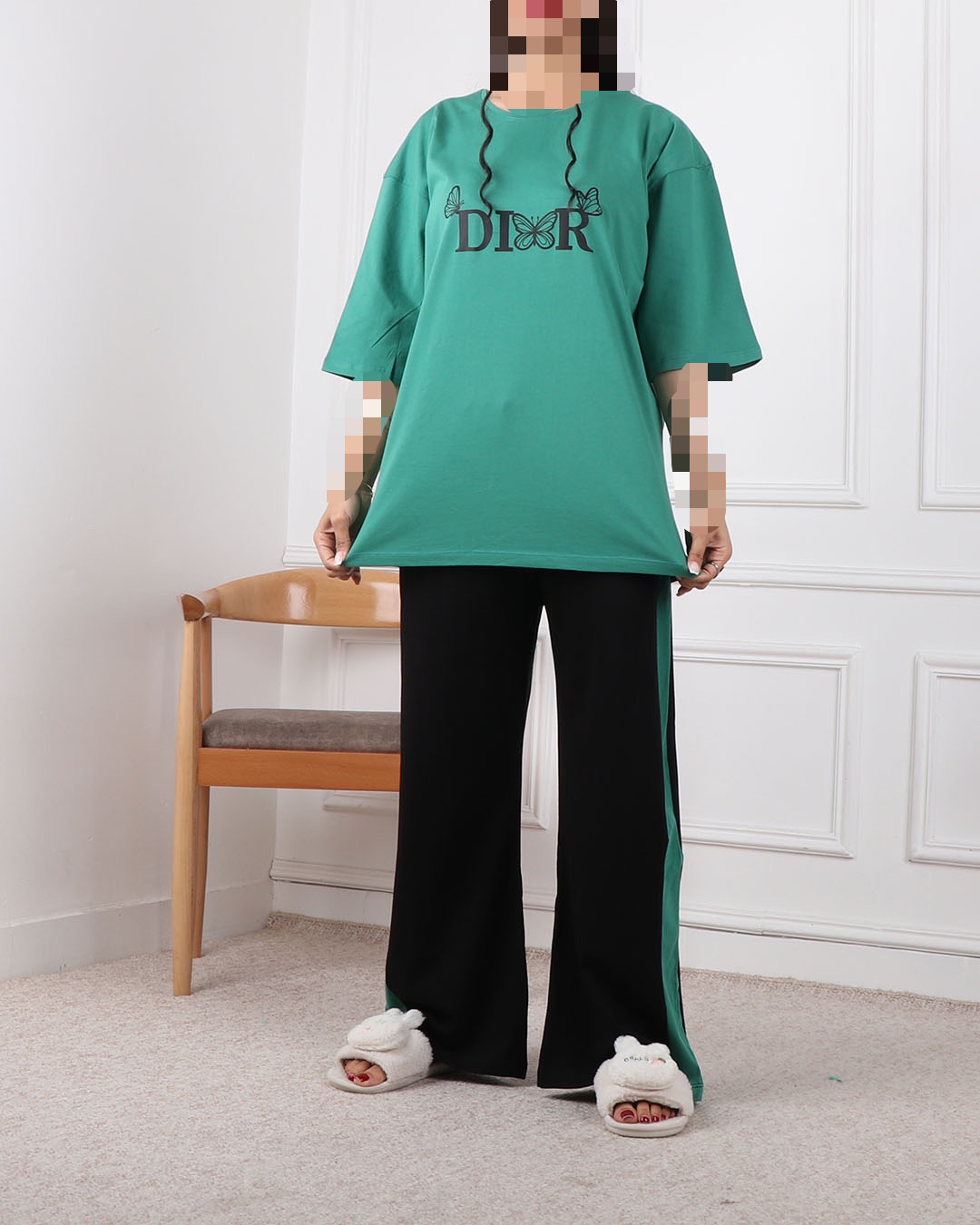 ست تیشرت وشلواربگ دیور کد 2408