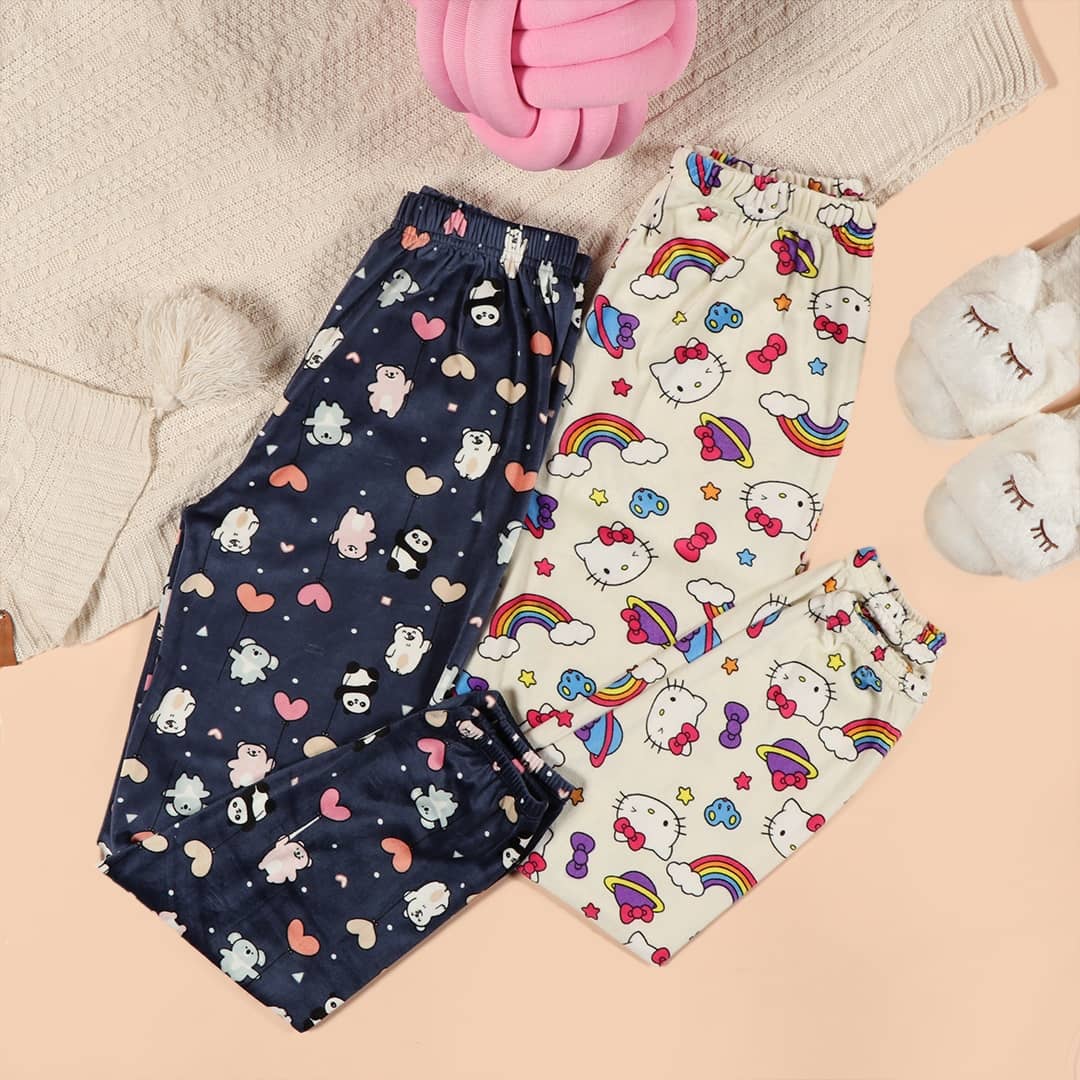 شلوار مخمل طرحدار 