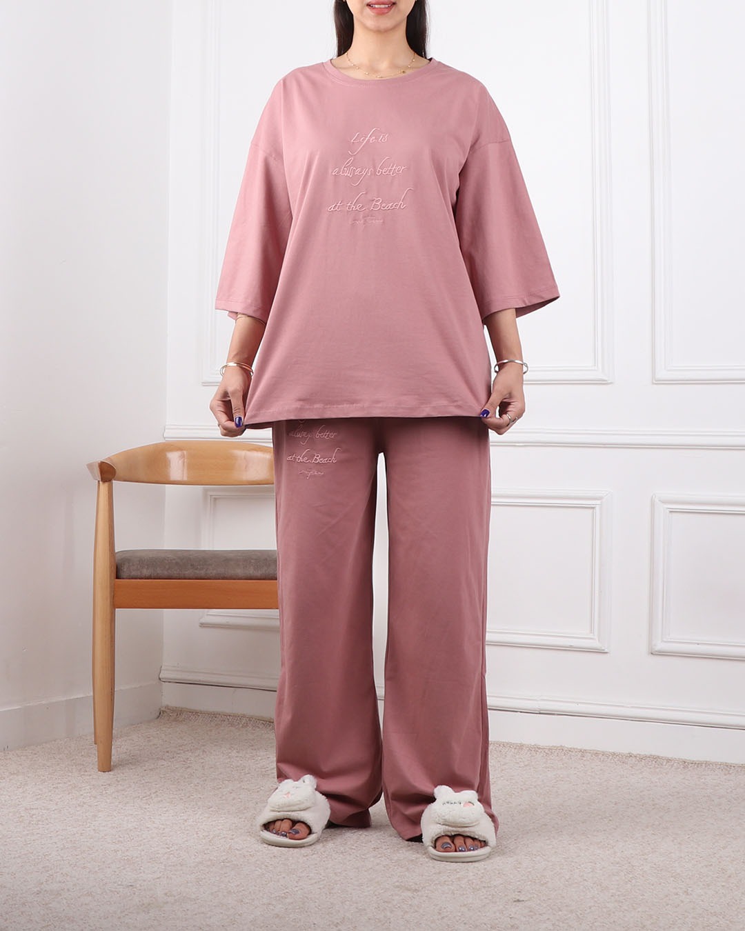 ست تیشرت وشلوار بگ لایف کد 2438