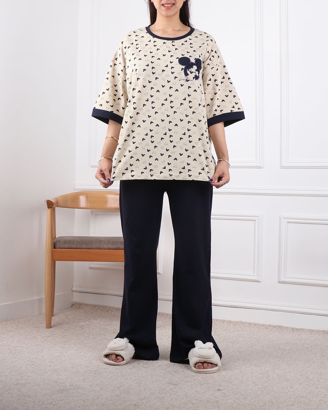 ست تیشرت وشلوار بگ میکی کد2439